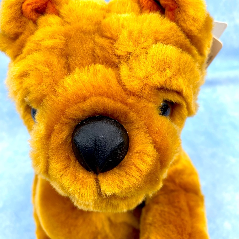 Vintage Animal Alley Sharpei Plush Y2K